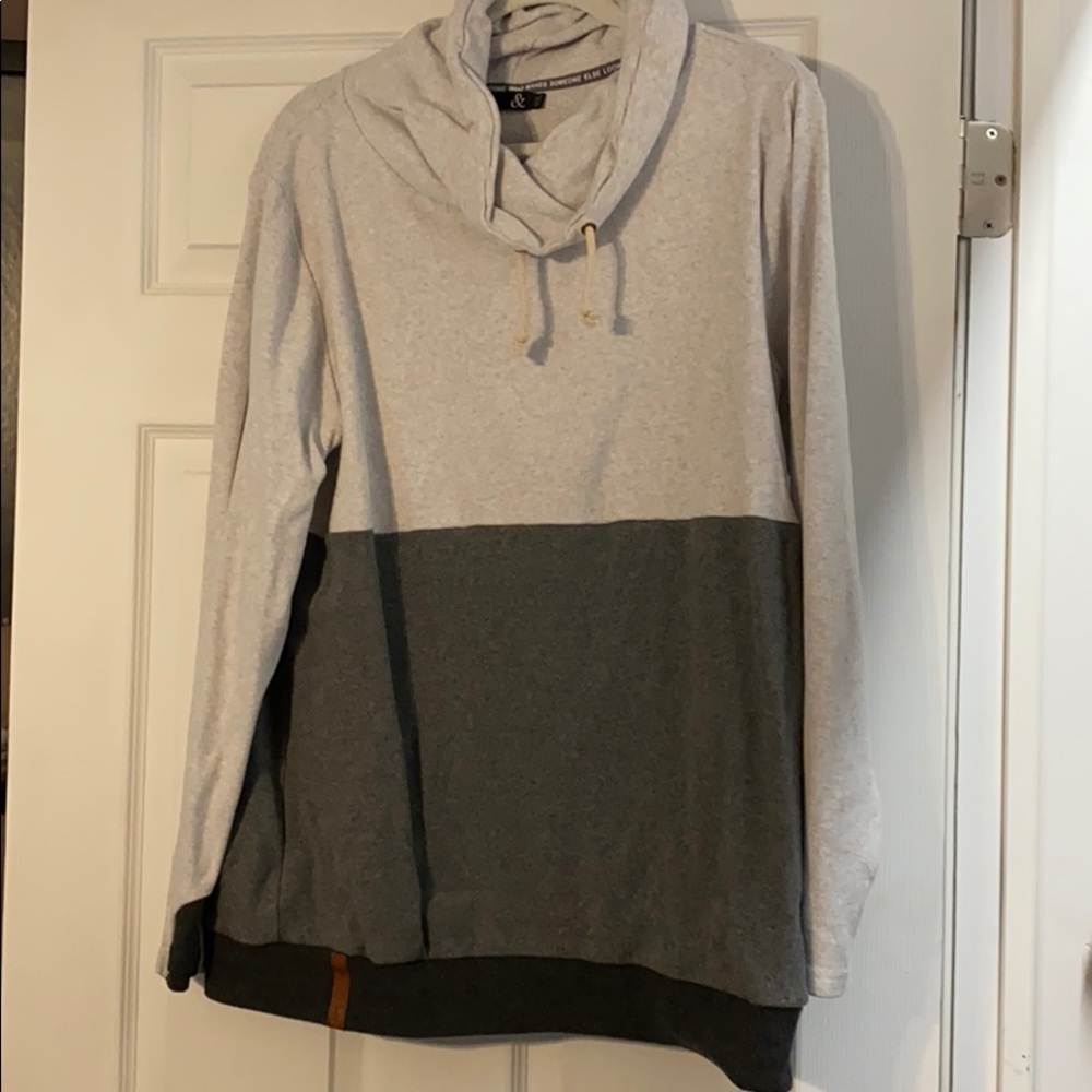 Ampersand cowl neck